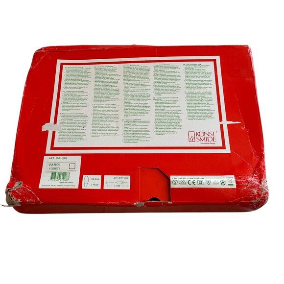 Konst Smide Swedish Design Christmas Candelabra Lights Swedish Plug White Base - Picture 4 of 6